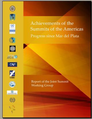 Achievements of the Summits of the Americas: Progress since Mar del Plata