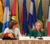 La Canciller María Angela Holguín y la Secretaria de Estado, Hillary Clinton, presidieron reunión de la iniciativa 'Conectando las Américas 2022'
